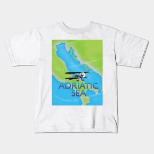 Adriatic Sea Travel map Kids T-Shirt